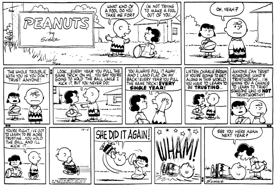 Charlie Brown's Greatest Misses: Every 'Peanuts' Football Gag Comic -  GoComics