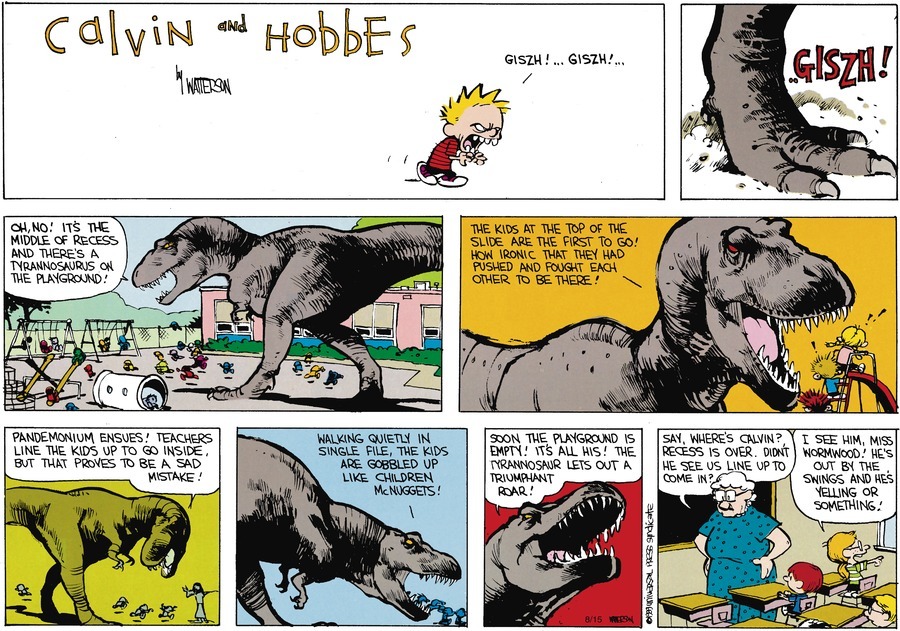 Dig Into These 30 'Calvin And Hobbes' Comics On Dinosaur Day - Gocomics