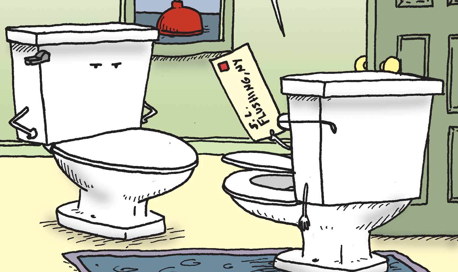 Toiletten comic