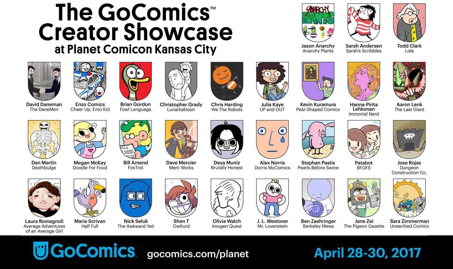 All The Creators You Can Handle: GoComics At Planet Comicon Kansas City 2017