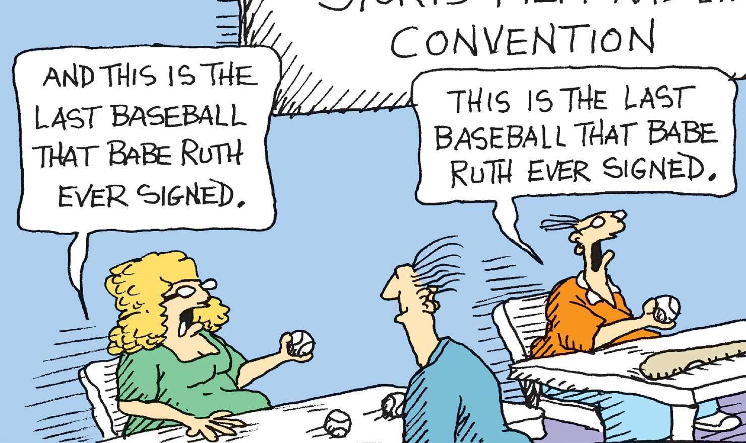 Comics Call The Shot(s) On Babe Ruth Day