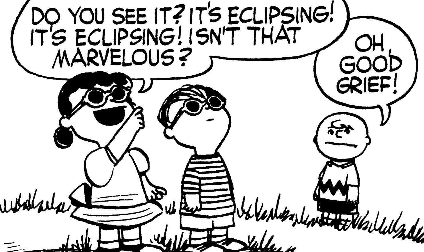 (Don't) Prepare For The Total Solar Eclipse With These Hilarious 'Peanuts' Strips