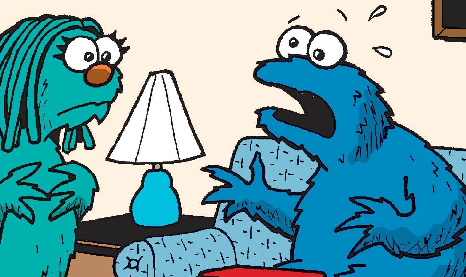 "C" Is For Comics In These 10 Cookie Monster Day Strips
