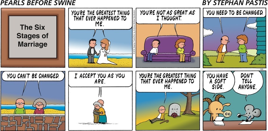 The Print of a Recent 'Pearls Before Swine' Comic on Marriage is Flying Off the Shelves