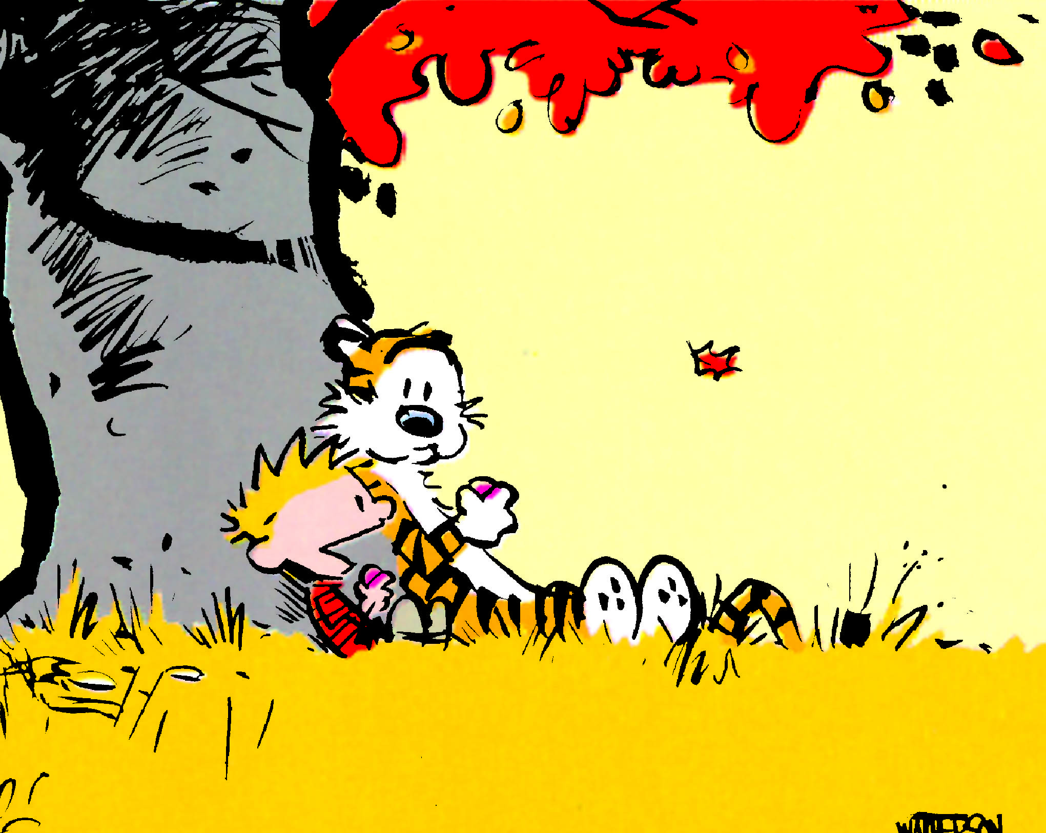 Calvin and hobbes autumn