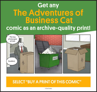 Today on The Adventures of Business Cat - Comics by Tom Fonder - GoComics