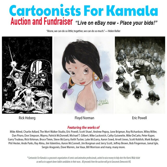 Cartoonists for Kamala Fundraiser